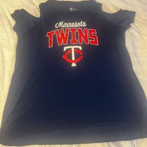 Minnesota Twins Cold Shoulder Top